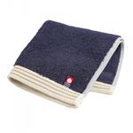 HOME COORDY 今治製タオルハンカチ リバーシブル ネイビー 25×25cm