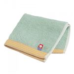 HOME COORDY 今治製タオルハンカチ リバーシブル ブルーグリーン 25×25cm