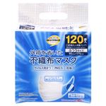 トップバリュベストプライス 外箱を省いた不織布マスク ふつう 120枚入（30枚入×4個パック）