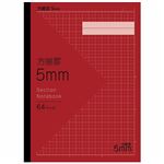 トップバリュ 方眼ノート 5mm レッド