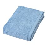 HOME COORDY 肌ざわりが選べるカラータオル コンパクトバスタオル やわらか ブルー 50×100cm