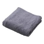HOME COORDY 肌ざわりが選べるカラータオル フェイスタオル しっかり グレー 34×80cm