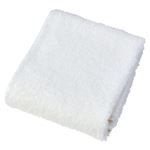 HOME COORDY やさしい肌ざわりのフェイスタオル ホワイト 34×80cm