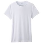トップバリュ メンズ PEACE FIT COOL 強力抗菌 半袖クルーネックシャツ シロ L
