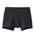 トップバリュ PEACE FIT SilkyFACT ボクサーブリーフ 無地 メンズ クロ M