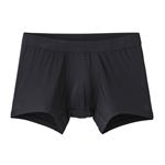 トップバリュ PEACE FIT SilkyFACT ローライズボクサーブリーフ 無地 メンズ クロ L