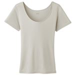 トップバリュ レディス PEACE FIT COOL 3分袖 Aベージュ 2XL
