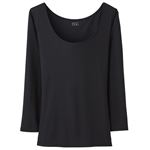 トップバリュ レディス PEACE FIT COOL 7分袖 クロ M