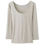 トップバリュ レディス PEACE FIT COOL 7分袖 Aベージュ L