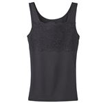 トップバリュ レディス PEACE FIT COOL レース付タンクトップ クロ 2XL