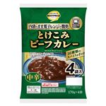 トップバリュベストプライス とけこみビーフカレー 中辛 170g×4袋入