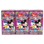 トップバリュ ディズニー 100%りんご&ぶどうミックス 125ml×3本