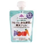 【12ヶ月頃～】トップバリュ fun fun smile フルーツと赤色野菜の寒天ジュレ 70g