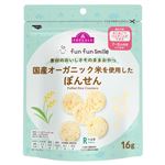 【7ヶ月頃～】トップバリュ fun fun smile 国産オーガニック米を使用した ぽんせん 16g