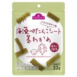 トップバリュ トキメクおやつ部 海藻ぺたんこシート 茎わかめ 味わい梅味 32g