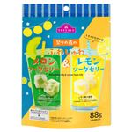 トップバリュ トキメクおやつ部 祭の夜の ふわしゅわメロンソーダゼリー&レモンソーダゼリー 88g