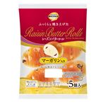 トップバリュベストプライス レーズンバターロール マーガリン入り 5個入