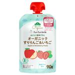 【7ヶ月頃～】トップバリュグリーンアイ オーガニック fun fun smile すりりんご&いちご 90g