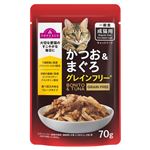 トップバリュ キャットフード パウチ かつお&まぐろ グレインフリー 70g【猫用】