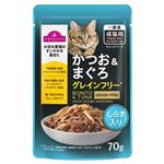 トップバリュ キャットフード パウチ かつお&まぐろ グレインフリー しらす入り 70g【猫用】