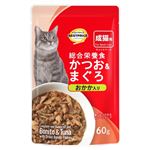 トップバリュベストプライス キャットフード パウチ 総合栄養食 かつお&まぐろ おかか入り 60g【猫用】