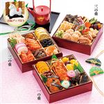 【12／31午後配送】トップバリュ 和風三段重「和」 4人前【6-99-37-2】