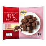 トップバリュベストプライス ホイップクリームチョコレート バニラ&いちご 21粒入