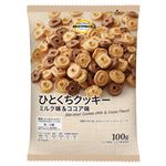 トップバリュベストプライス ひとくちクッキーミルク&ココア 100g