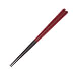 HOME COORDY 食洗機で洗える箸 アピトン 二色塗 赤 20.5cm