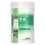 トップバリュ 手にやさしい 除菌ウエットティシュー ノンアルコールタイプ 無香料 100枚入