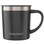 HOME COORDY 取っ手付きタンブラー ブラック 300ml