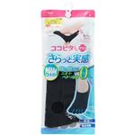 岡本 ココピタ さらっと実感 スニーカー丈 五本指横編 クロ 21～23cm【レディス】