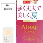 アツギ ストッキング3足組 強く丈夫で美しく。夏。 シアーベージュ M-L
