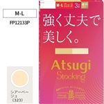 アツギ ストッキング3足組 強く丈夫で美しく。 シアーベージュ M-L
