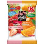 オリヒロ ぷるんと蒟蒻ゼリーパウチ いちご＋温州みかん【期間限定】12個