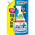 アース製薬 らくハピアルコール除菌EX つめかえ用 740ml