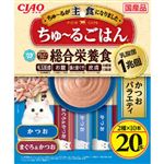 いなばペットフード CIAO ちゅ～るごはんかつおバラエティ 20本入り【猫用】