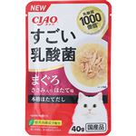 いなばペットフード CIAO すごい乳酸菌パウチ まぐろ ささみ入り ほたて味 40g【猫用】