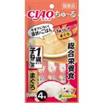 いなばペットフード CIAO ちゅ～る 総合栄養食 1歳までの子ねこ用 まぐろ 14g×4本【猫用】