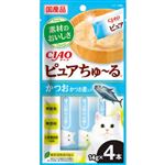 いなばペットフード CIAO ピュアちゅ～る かつお かつお節入り 14g×4本【猫用】