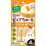 いなばペットフード CIAO ピュアちゅ～る とりささみ 14g×4本【猫用】