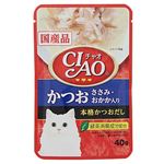 いなばペットフード CIAOパウチ かつお ささみ・おかか入り 40g【猫用】
