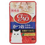 いなばペットフード CIAOパウチ かつお ささみ・おかか入り 40g【猫用】