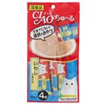 いなばペットフード CIAO ちゅ～る いわし＆まぐろ 14g×4本【猫用】