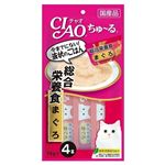 いなばペットフード CIAO ちゅ～る 総合栄養食 まぐろ 14g×4本【猫用】