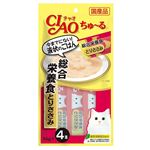 いなばペットフード CIAOちゅ～る 総合栄養食 とりささみ 14g×4本【猫用】