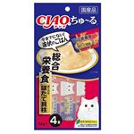 いなばペットフード CIAO ちゅ～る 総合栄養食 まぐろ＆ほたて貝柱 14g×4本【猫用】