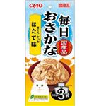 いなばペットフード CIAO 毎日おさかな まぐろ・かつお ほたて味 60g×3袋【猫用】