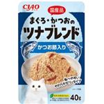 いなばペットフード CIAO まぐろ・かつおのツナブレンド パウチ かつお節入り 40g【猫用】