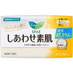 花王 ロリエ しあわせ素肌 通気超スリム 軽い日用 羽なし 32コ入